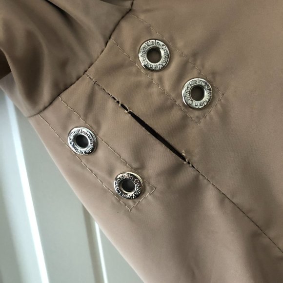 Calvin Klein Womens Rain Jacket with gold accents. Size Small - Picture 9 of 9